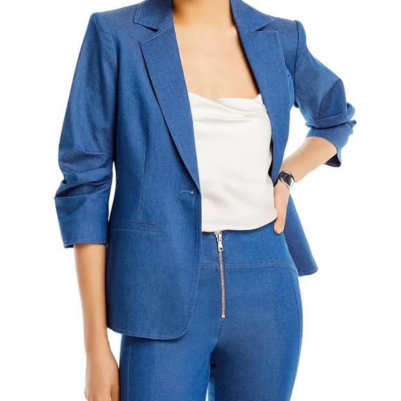 New with Tag Cinq à Sept Denim Khloe Blazer - Size 4 - Picture 13 of 13